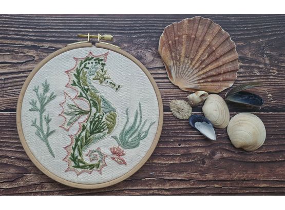 *NEW* Seahorse hand embroidery pattern design