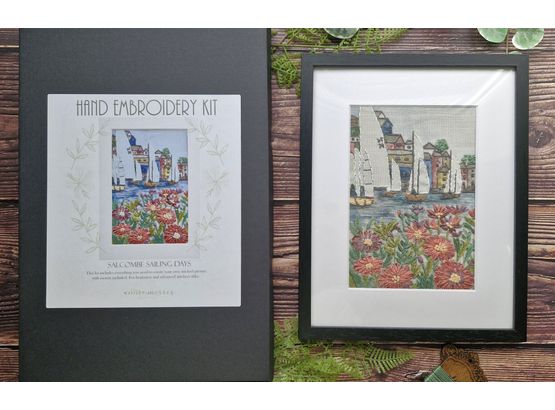 Salcombe Sailing Days Hand Embroidery Kit *NEW*