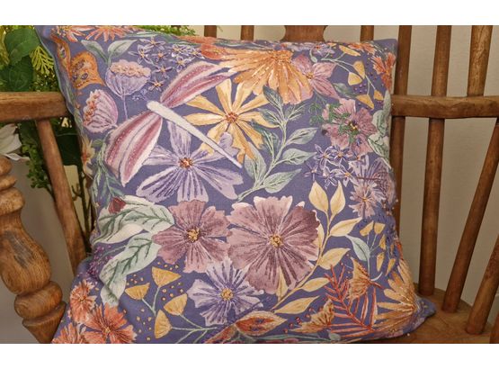 PRE-ORDER Floral Abundance (purple) Cushion Hand Embroidery Kit