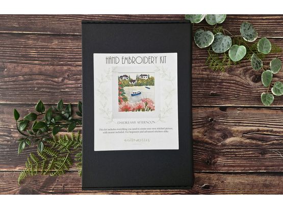 Daydreamy Afternoon Hand Embroidery Kit with mount ready for framing *NEW*