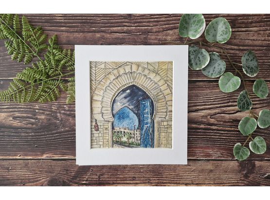 Agadir Souq Gate 9 hand embroidery panel *NEW IN*