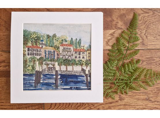 Bellagio 'The Pearl of Lake Como' Embroidery Panel *NEW*