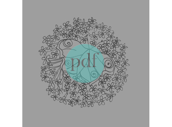 'Butterfly on Buddleia' PDF Embroidery Template